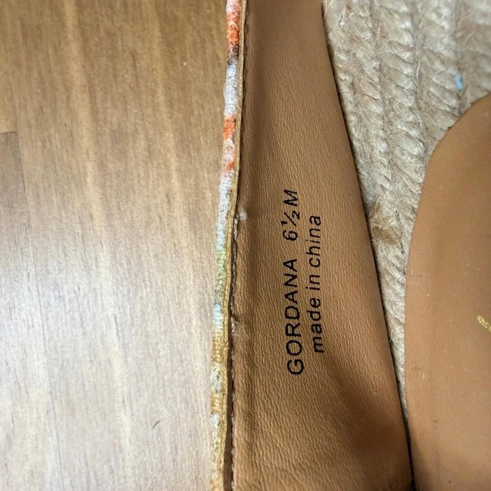 J Reneé Gordana Jeweled Floral Espadrille Flats Women's 6.5M Rhinestone